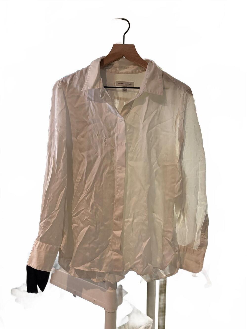 Banana Republic 100% Silk Women's Button-Up Shirt Large